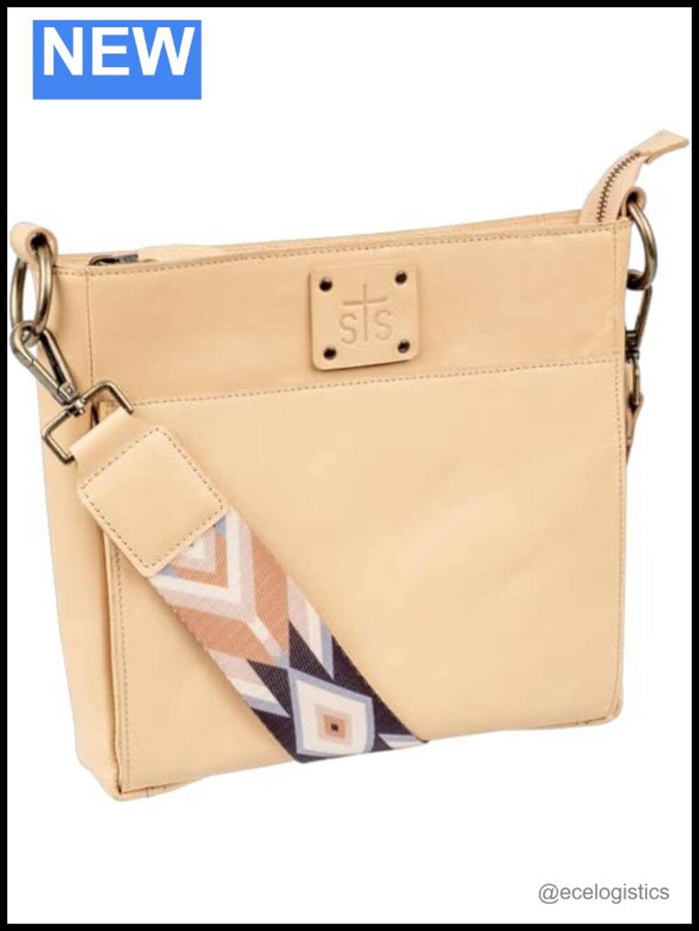 Genuine Leather Crossbody Handbag with Wallet & Concealed Carry